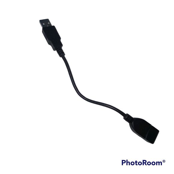 USB 2.0 Extension Type A Male to A Female High Speed 6 inch Black Data Cable - Picture 1 of 7